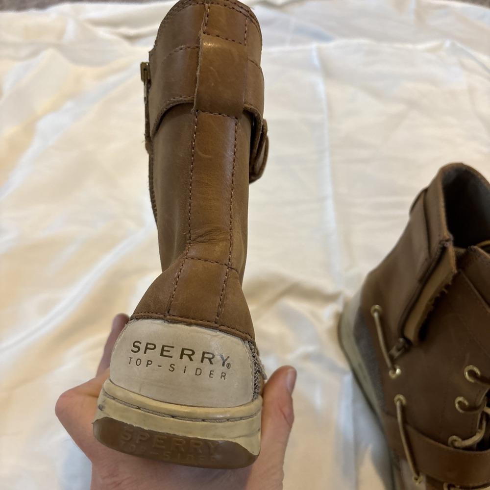 Sperry Top Sider Womens Huntley Sahara Boots Booties Sz 8 M Brown Leather - Picture 6 of 13